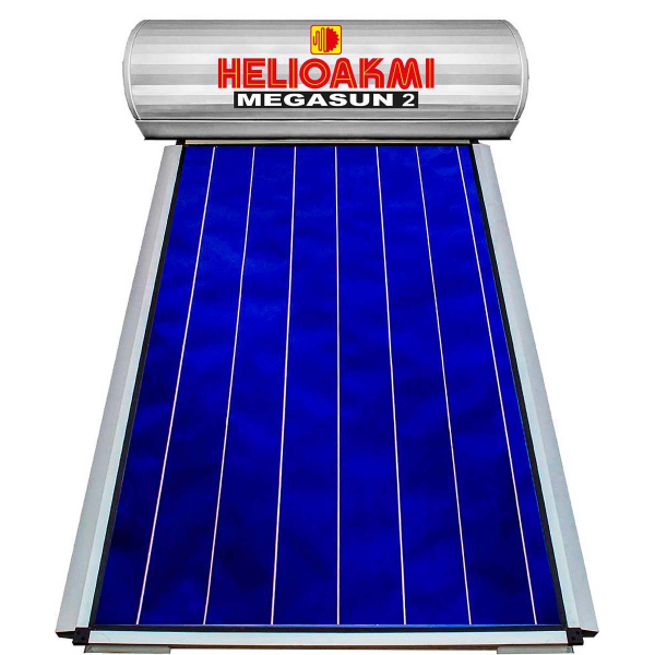 HELIOAKMI MEGASUN 2 Ηλιακός Θερμοσίφωνας Glass 160lt Τριπλής Ενέργειας - 2.1τ.μ. Επιλεκτικός